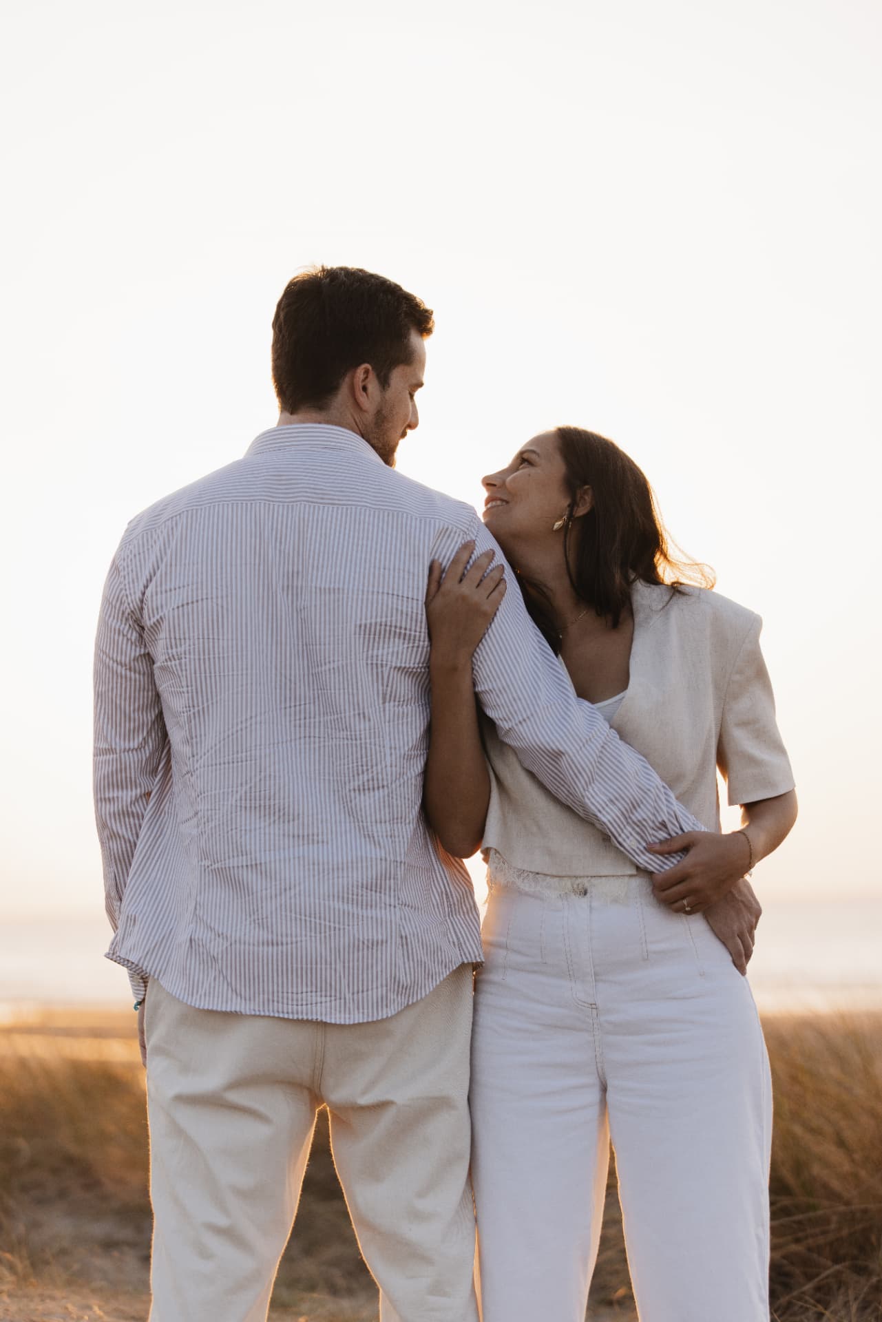 Juliette et Alexandre au coucher du soleil